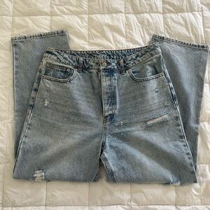 Light wash ripped jeans